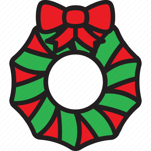 Wreath chrismtas, bow, christmas, decoration, holiday, wreath icon icon - Download on Iconfinder