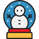 snow globe, decorate, decoration, man, snow, snowglobe icon