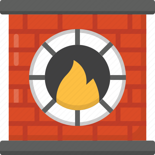 Fireplace, christmas, brick, chimney icon - Download on Iconfinder