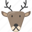 reindeer, deer, christmas, winter 