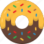 donut, bakery, chocolate, dessert, food 