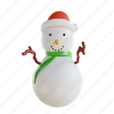 illustration, snow, man, avatar, isolated, christmas 