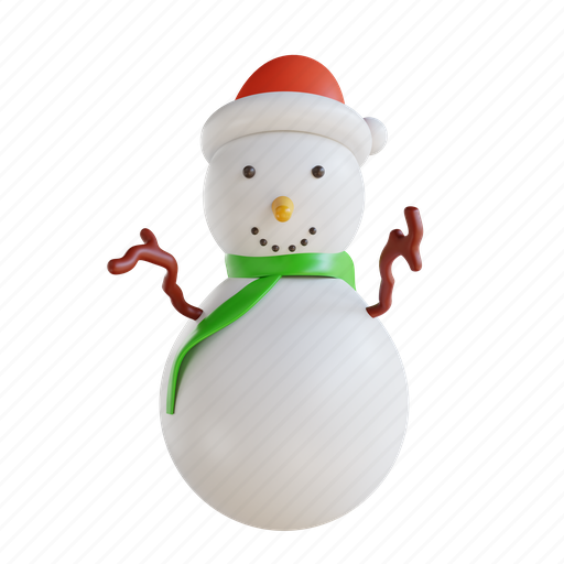 Illustration, snow, man, avatar, isolated, christmas 3D illustration - Download on Iconfinder