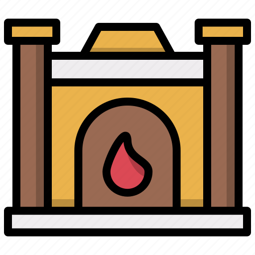 Fireplace, christmas, xmas, winter, cold, warm icon - Download on Iconfinder