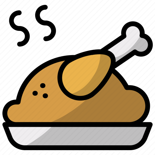 Turkey, christmas, xmas, thanksgiving, chicken, roasted icon - Download on Iconfinder
