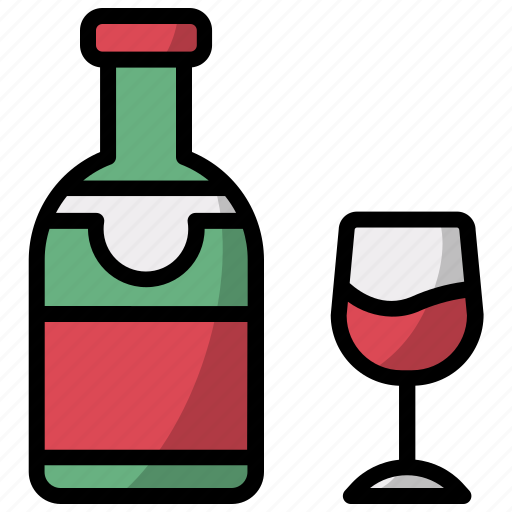 Wine, christmas, xmas, drink, alcohol, bottle icon - Download on Iconfinder