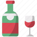 wine, christmas, xmas, drink, glass, alcohol, bottle