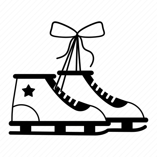 Snowshoes, skating shoes, christmas, winter, slat, sports icon - Download on Iconfinder