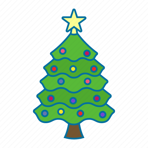Christmas, christmas tree, ornament, pine, star icon - Download on Iconfinder