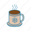 christmas, cup, drink, hot, hot coffee, winter icon 