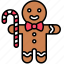 xmas, christmas, holiday, festive, winter, gingerbread man