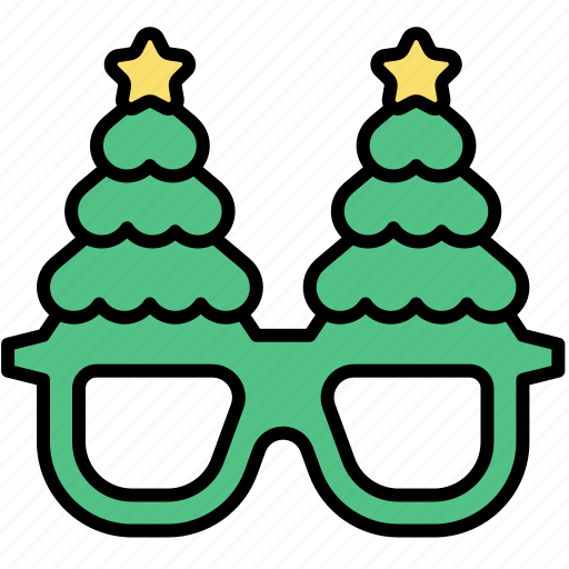 Xmas, christmas, holiday, festive, winter, fancy glasses, glasses icon - Download on Iconfinder