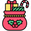 xmas, christmas, holiday, festive, gift bag, gift box, present 