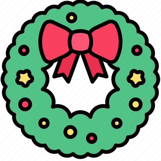 Xmas, christmas, holiday, festive, winter, wreath, decoration icon - Download on Iconfinder