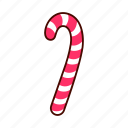 christmas, food, dessert, cartoon, candy cane, candy, sweet, peppermint, striped