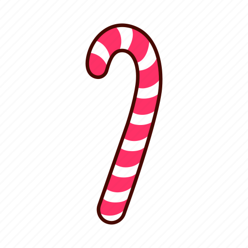 Christmas, food, dessert, cartoon, candy cane, candy, sweet icon - Download on Iconfinder
