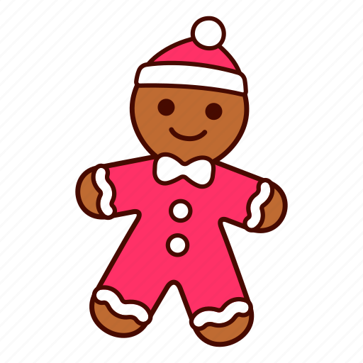 Christmas, food, dessert, cartoon, cookie, gingerbread, man icon - Download on Iconfinder