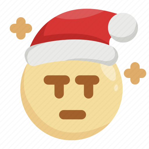 Annoyed, bored, christmas, emoji, emoticon, santa claus, tired icon - Download on Iconfinder