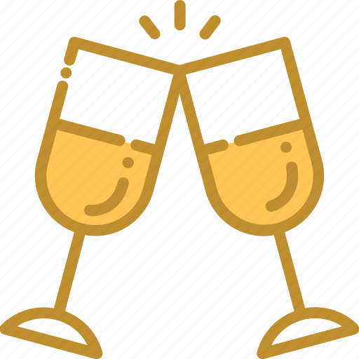 Cheers, cheers glass, christmas, wine icon - Download on Iconfinder