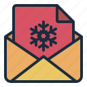 letter, christmas, winter, merry, party, xmas