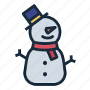 snowman, snow, christmas, winter, merry, party, xmas