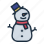 snowman, snow, christmas, winter, merry, party, xmas 