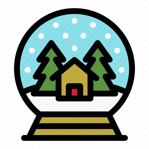 Christmas, gift, glass, holiday, merry, snowglobe, xmas icon - Download on Iconfinder