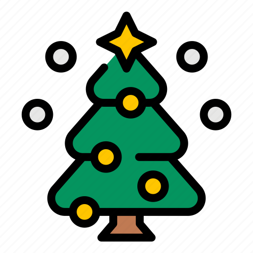 Christmas, tree, xmas, snow, holiday, ornament, star icon - Download on Iconfinder