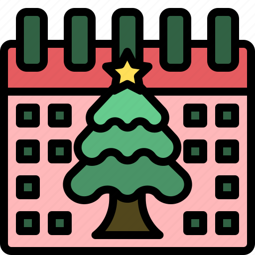 Christmas, calendar, date, holiday, event, xmas icon - Download on Iconfinder
