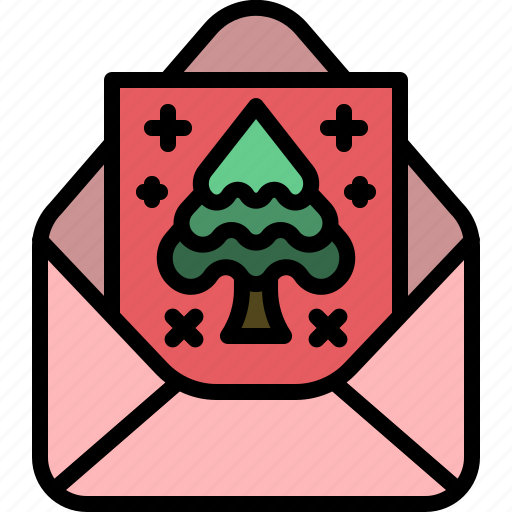 Christmas, card, xmas, letter, greeting icon - Download on Iconfinder