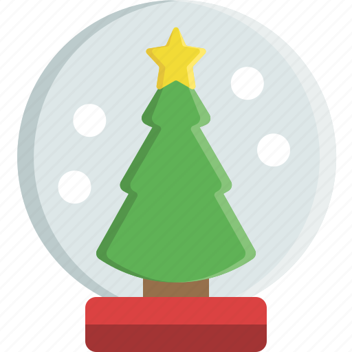 Christmas, christmas tree, decoration, globe, ornament, snow, snowglobe icon - Download on Iconfinder