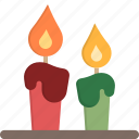 candle, decoration, fire, flame, light, warm
