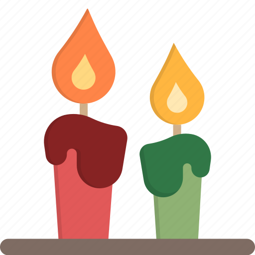 Candle, decoration, fire, flame, light, warm icon - Download on Iconfinder