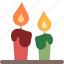 candle, decoration, fire, flame, light, warm 