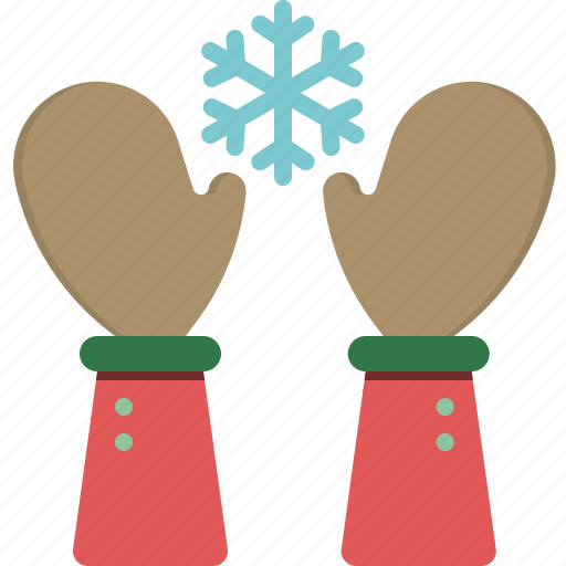 Christmas, cold, glove, hand, snow, snowflake, winter icon - Download on Iconfinder
