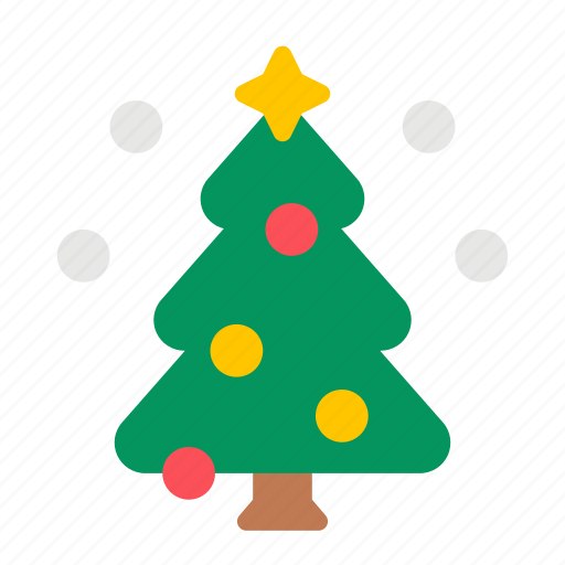 Christmas, tree, xmas, holiday, ornament, star, snow icon - Download on Iconfinder