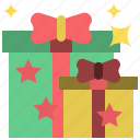 christmas, presentgift, xmas, box, santa, birthday