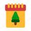 day, christmas, calendar, tree 