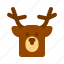 head, christmas, animal, deer 