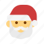 santa, christmas, hat, beard 