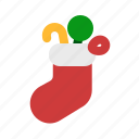 sock, christmas, candy, lollipop