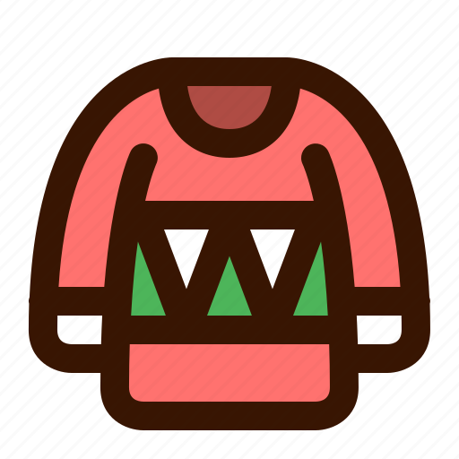Christmas, coat, jacket, overcoat, sweater, ugly, wear icon - Download on Iconfinder