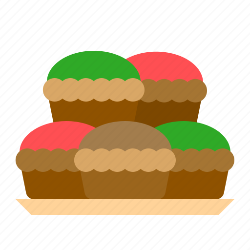 Christmas, cupcake, food, gastronomy, muffin, sweets, xmas icon - Download on Iconfinder