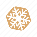 christmas, gingerbread, cookie, snowflake