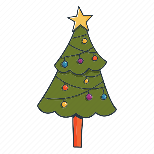 Christmas, tree, doodle, sketch, drawing, xmas, winter icon - Download on Iconfinder