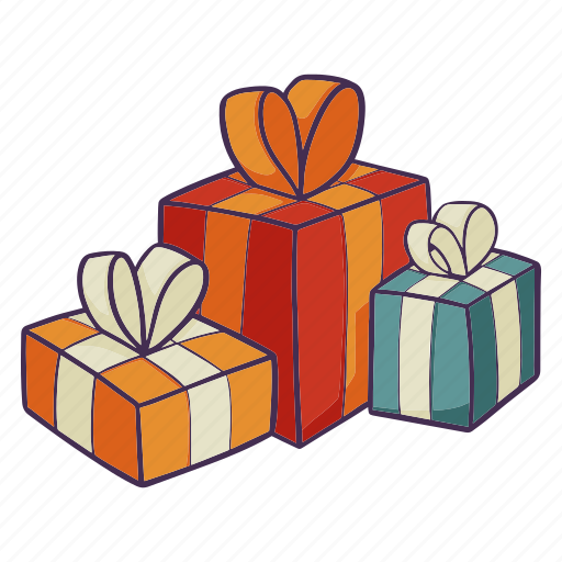 Gift, box, doodle, sketch, drawing, christmas, xmas icon - Download on Iconfinder