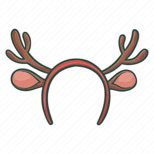 Rudolf, headband, doodle, sketch, drawing, christmas, xmas icon - Download on Iconfinder