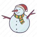 snowman, doodle, sketch, drawing, christmas, xmas, snow, winter, snowflake