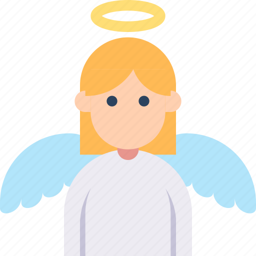Angel, halo, innocent, wing, woman icon - Download on Iconfinder