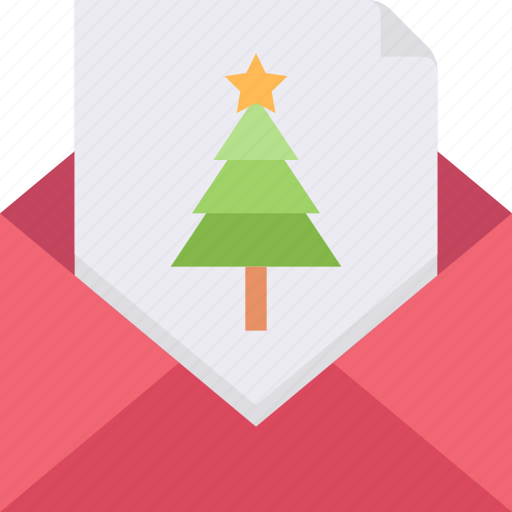Christmas, email, envelope, invitation, mail, message, paper icon - Download on Iconfinder